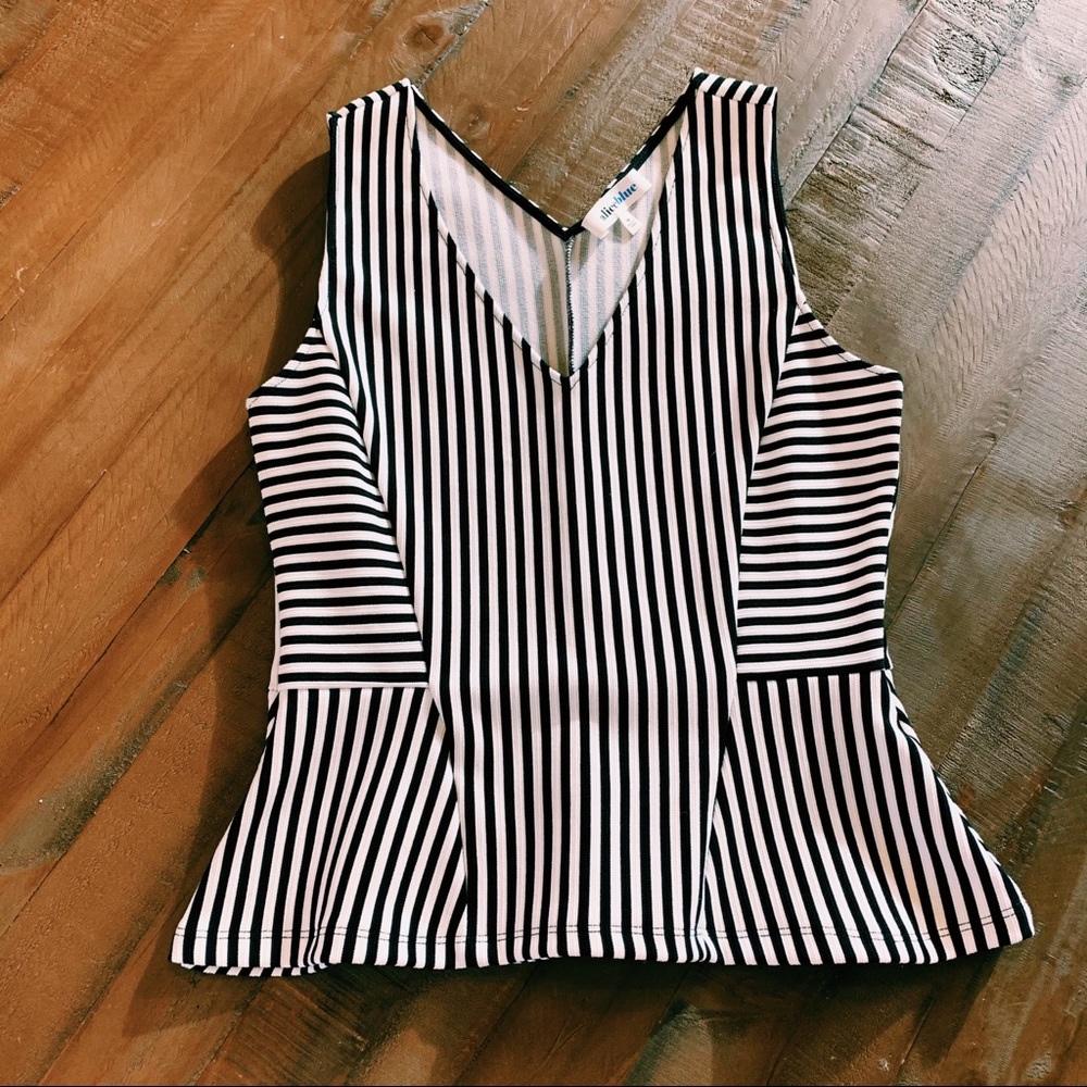 Alice Blue | Striped Tank Top | M